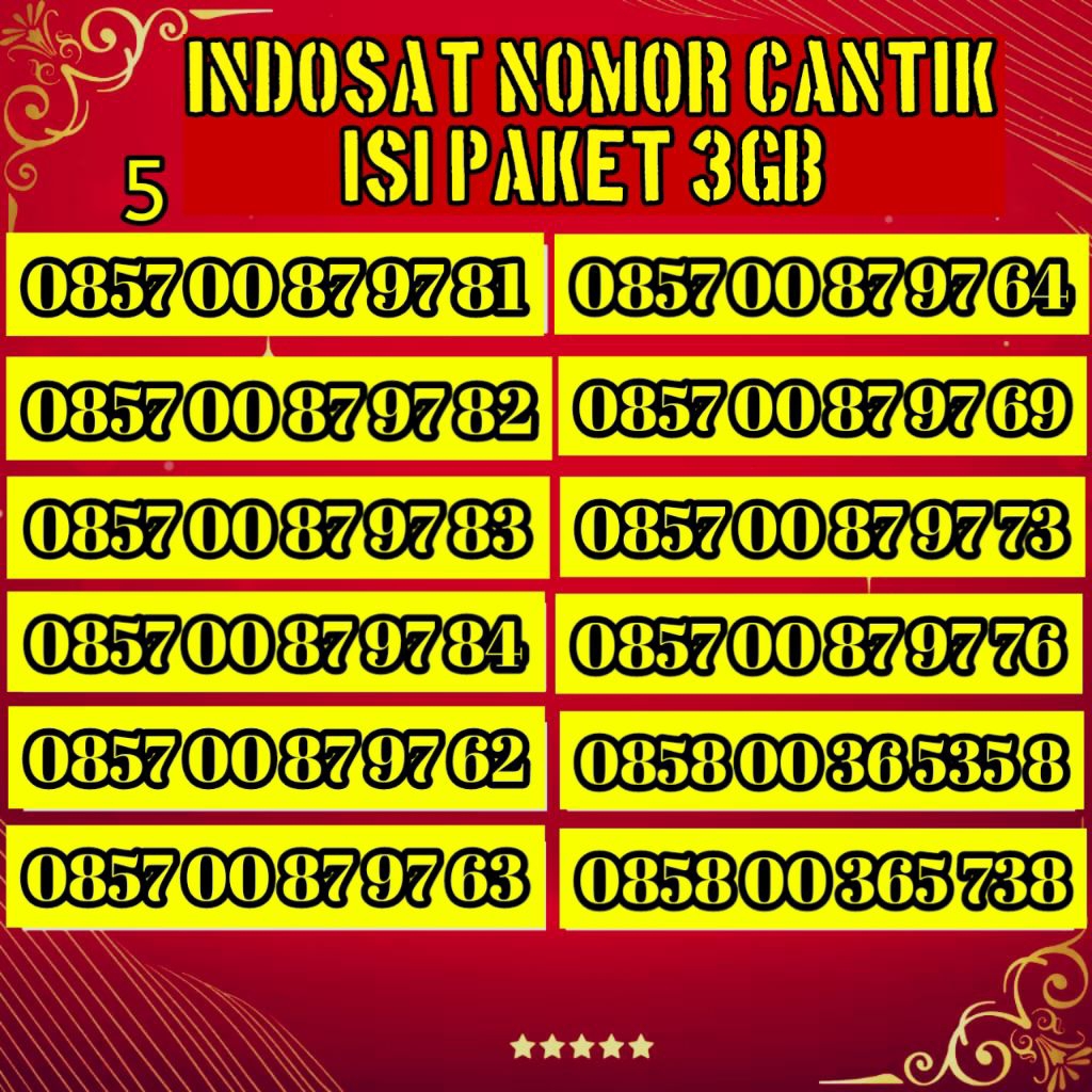promo perdana IM3 Indosat Nomor Cantik isi paket 3gb