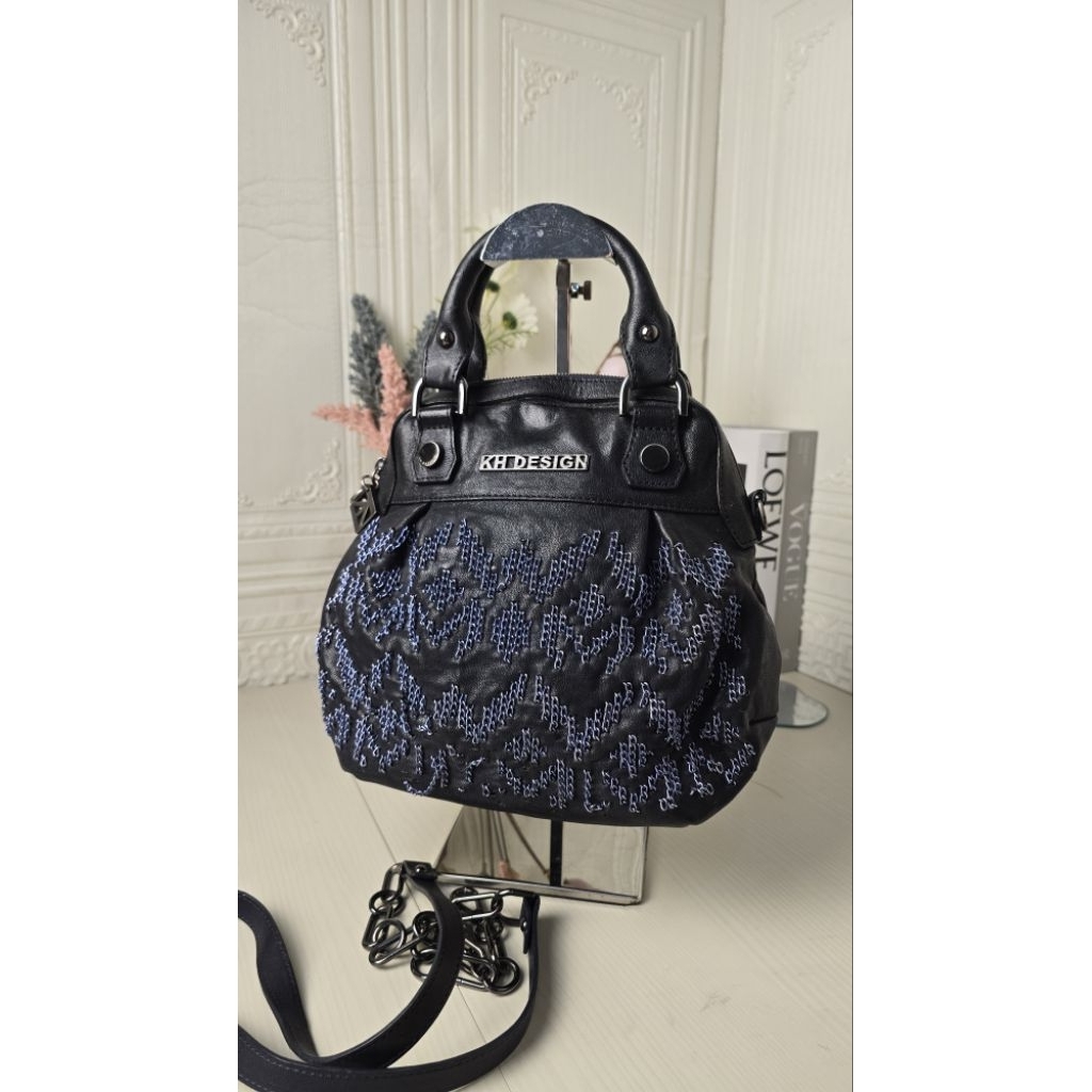 RARE Preloved  Authentic KH Design Bag Tas Full Genuine Leather