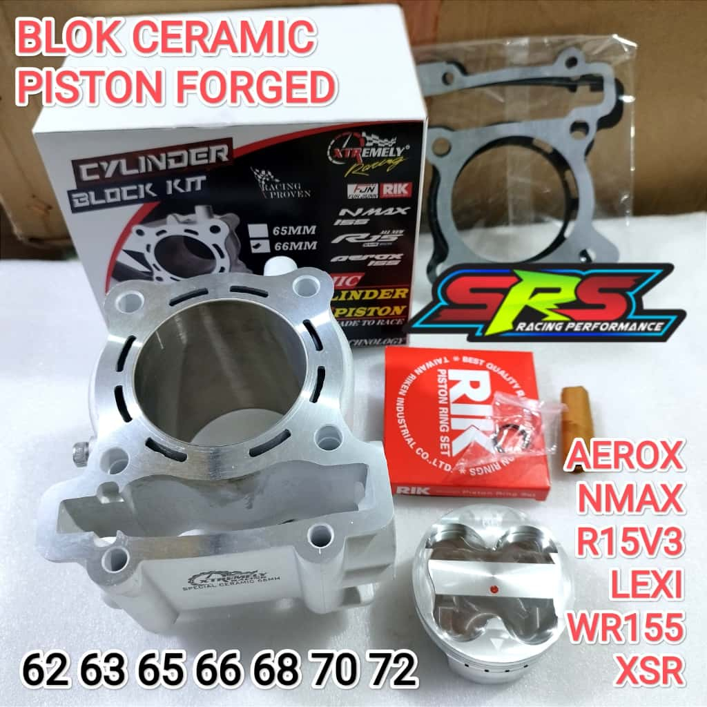 blokset Blok 62mm 62 63 65 XTR racing bore up NMAX AEROX R15VVA WR155 harian