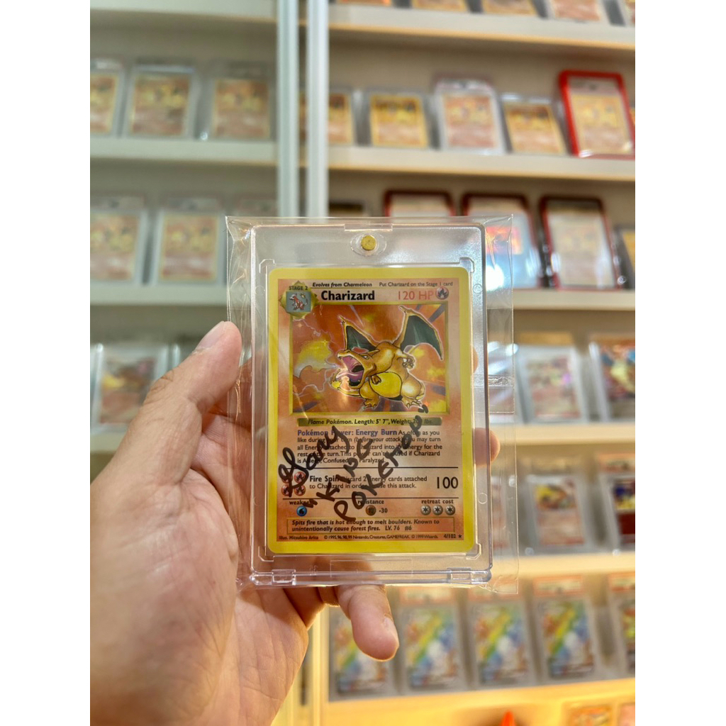 Charizard Base set SHADOWLESS + Autographed Gary 1 kartu POKEMON tcg card set japan japanese/ englis