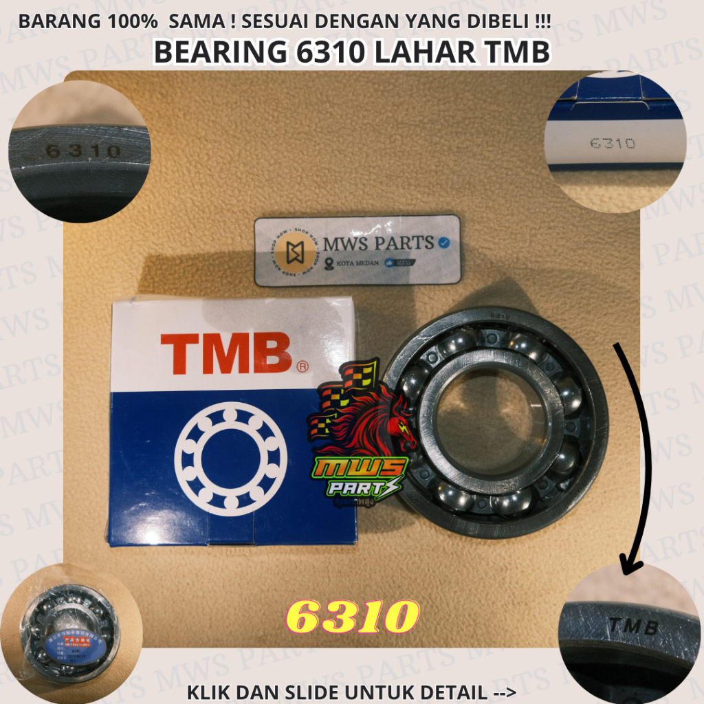 LAHAR 6310 BEARING LAHER BERING LAKER LAHER 6310 | TMB | 6310