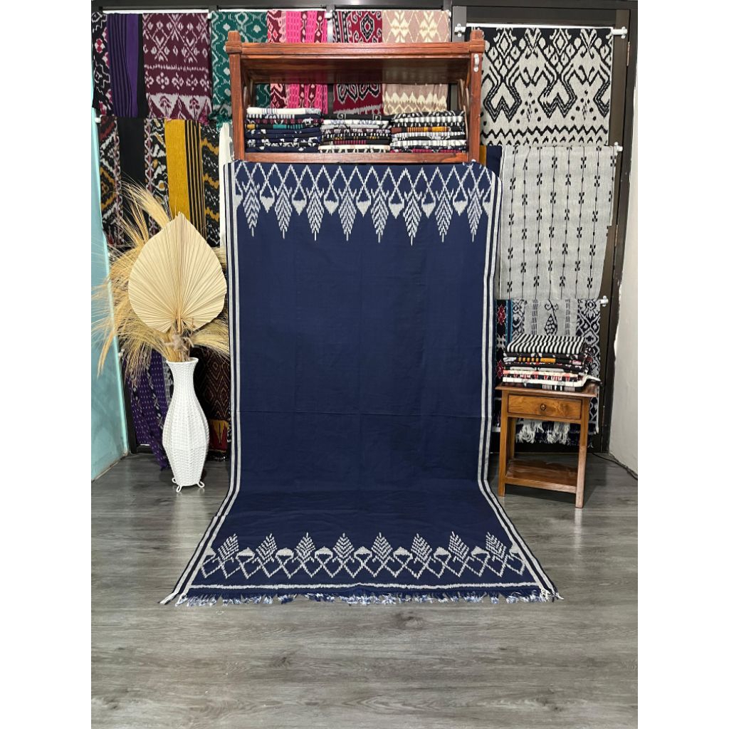 [FANTASY ETNIK]KAIN TENUN JEPARA|KAIN TENUN TROSO|KAIN TENUN TORAJA|KAIN TENUN MOTIF(CEMARA BIRU)