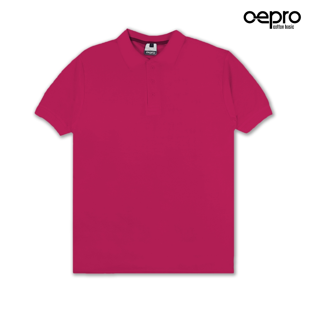 Kaos Polo Premium | Kaos Kerah Premium | Poloshirt | Full Katun | Fuchsia | Oepro