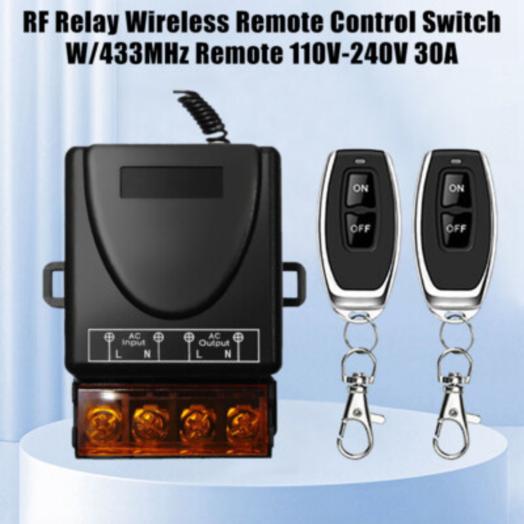 4 PCS Remote Control Universal Wireless 433MHz 220V transmeter receiver modul elektronik