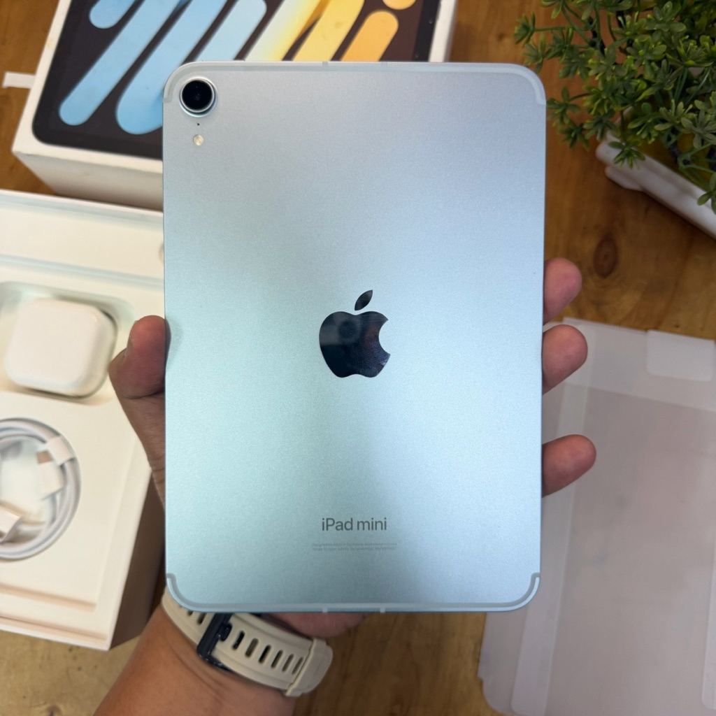 iPad mini 7 256GB cellular wifi Blue Full Original imei terdaftar resmi bea cukai