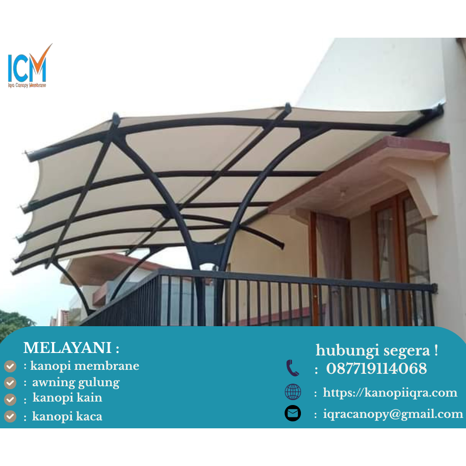 membrane canopy rumah