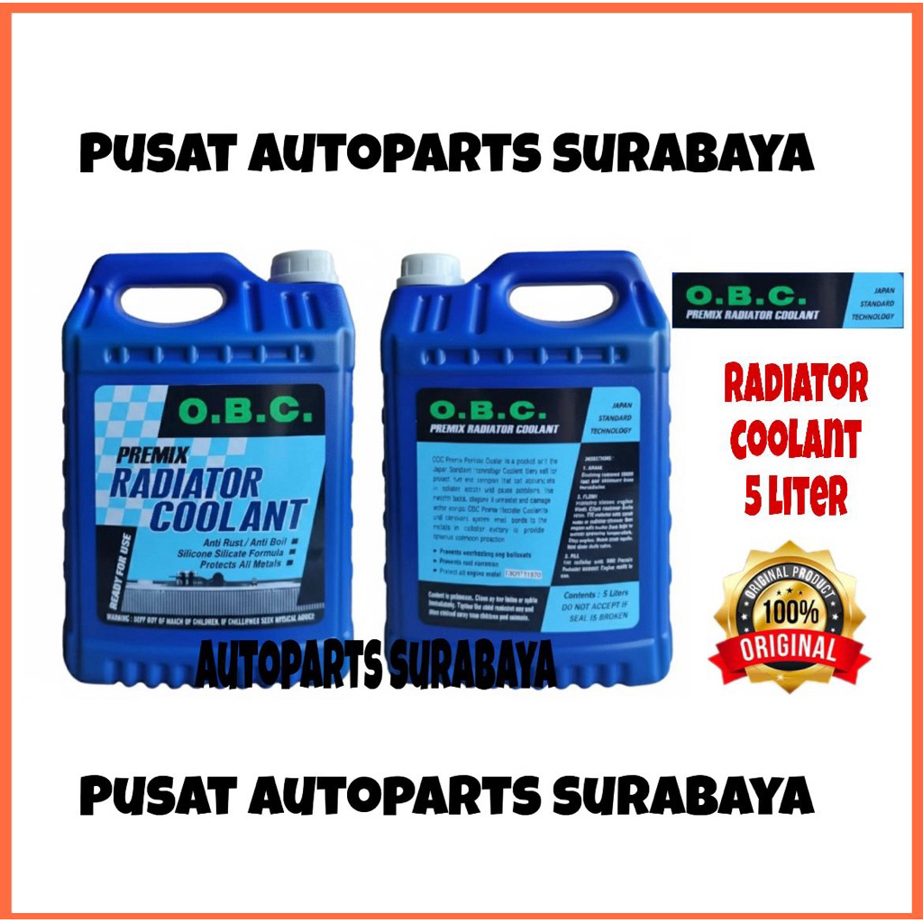 OBC RADIATOR COOLANT O.B.C AIR RADIATOR 5 liter hijau dan merah