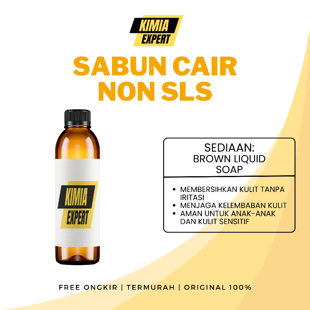 Sabun Cair NON SLS 100ml Sabun Aman Anti Iritasi Base Soap Cairan