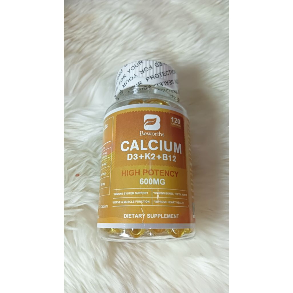 Suplemen kesehatan Calcium D3 K2 B12 600mg