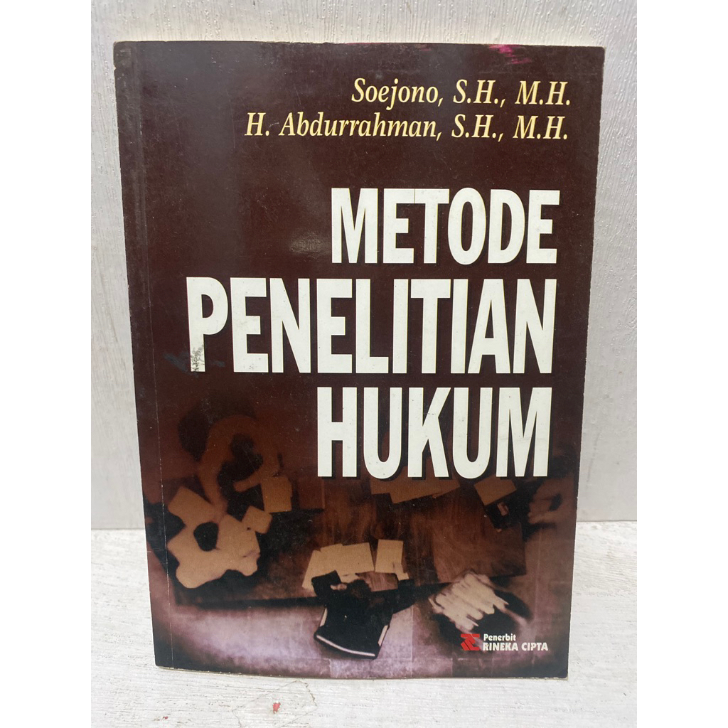 Buku Original METODE PENELITIAN HUKUM - SOEJONO,S.H.,M.H.