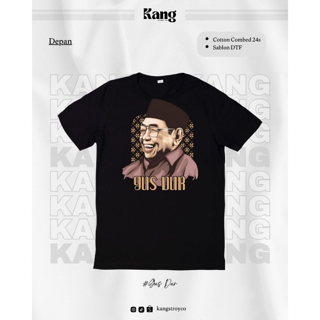 Kaos Kang (kaos santri) GUS DUR Kang santri Series