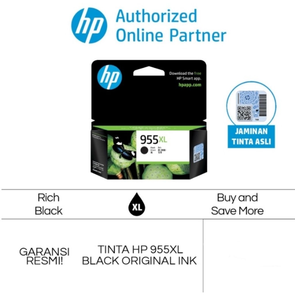TINTA HP 955XL | 955XL BLACK ORIGINAL