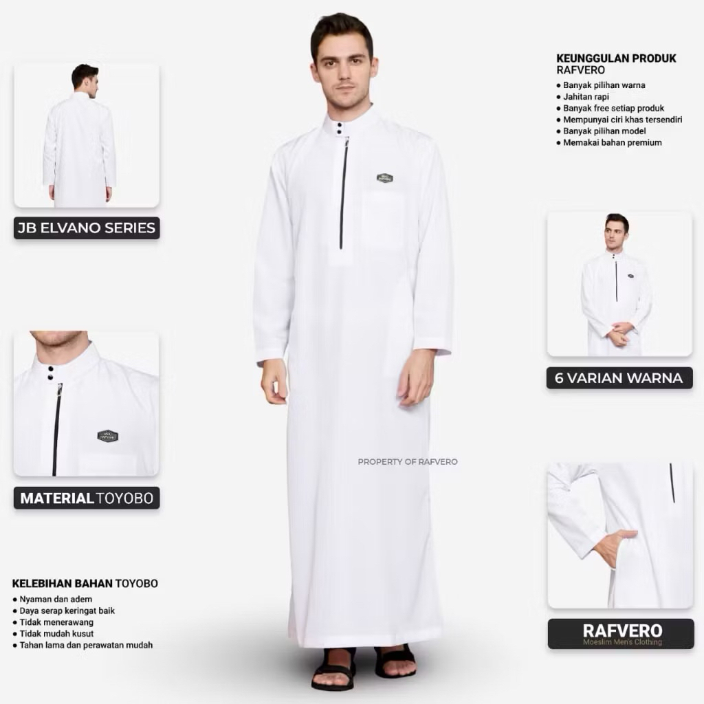 Jubah Slimfit Pria Gamis Pria Jubah Mewah Model Terbaru Reguler Jubah Polos Premium Jubah Pria Toyob