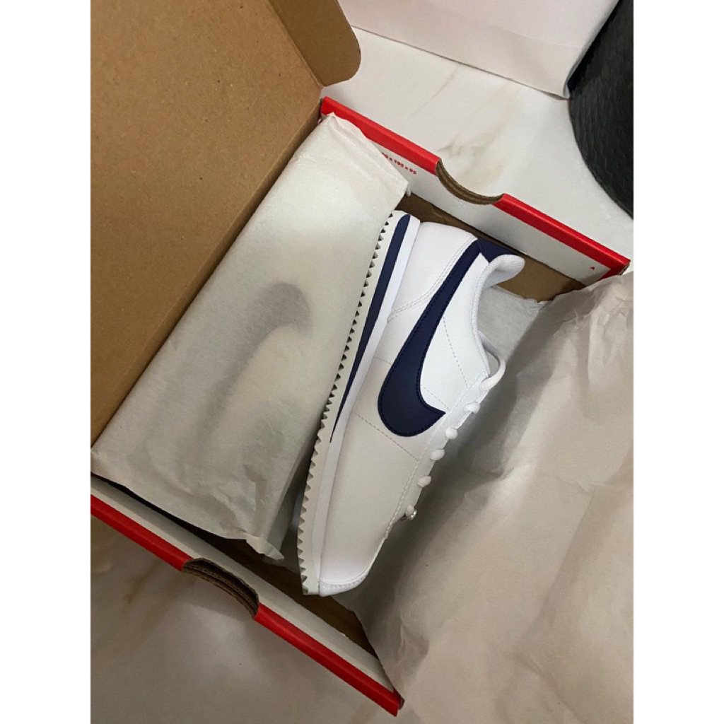 bismillah ( sale ramadhan )nike cortez white navy size 35.5