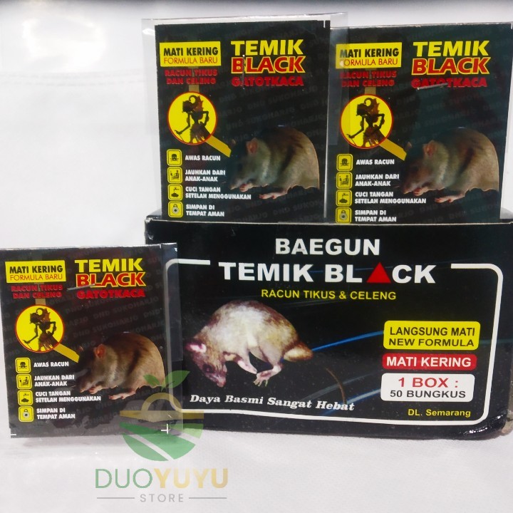 RACUN TIKUS DAN CELENG TEMIK BLACK BAEGUN