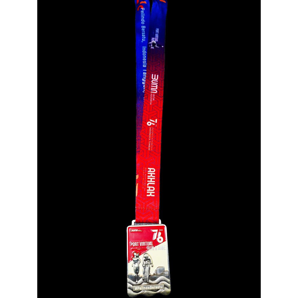 Medali Finisher Virtual Running Event Lari Pelindo Run & Ride 2021