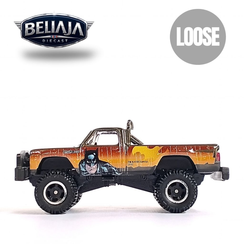 HOT WHEELS 1980 DODGE MACHO POWER WAGON BATMAN PREMIUM BAN KARET LOOSE