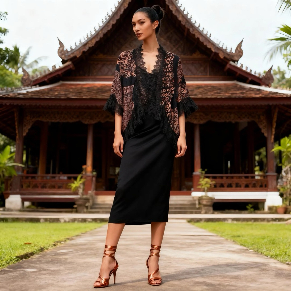 cardigan batik viscose/doby Cirebon