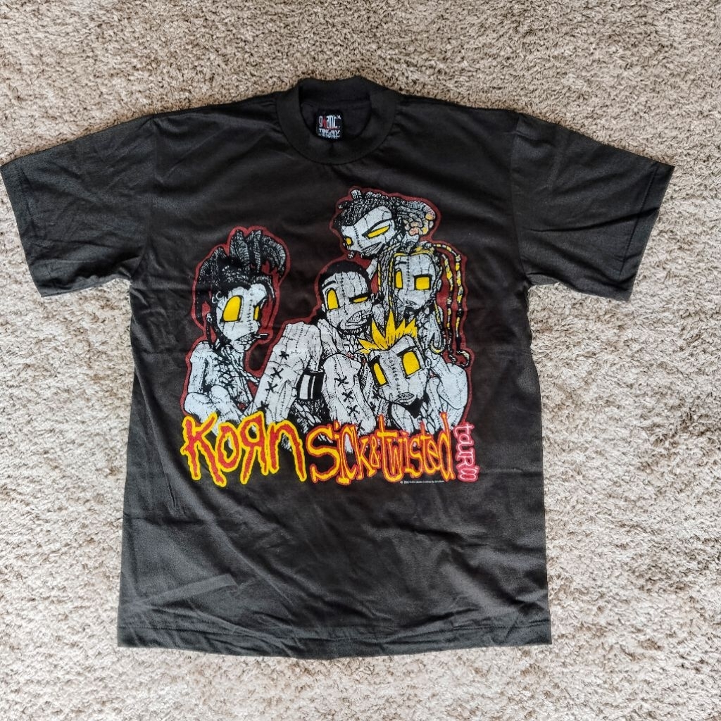 Kaos band bootleg thailand original nu metal band "KORN".