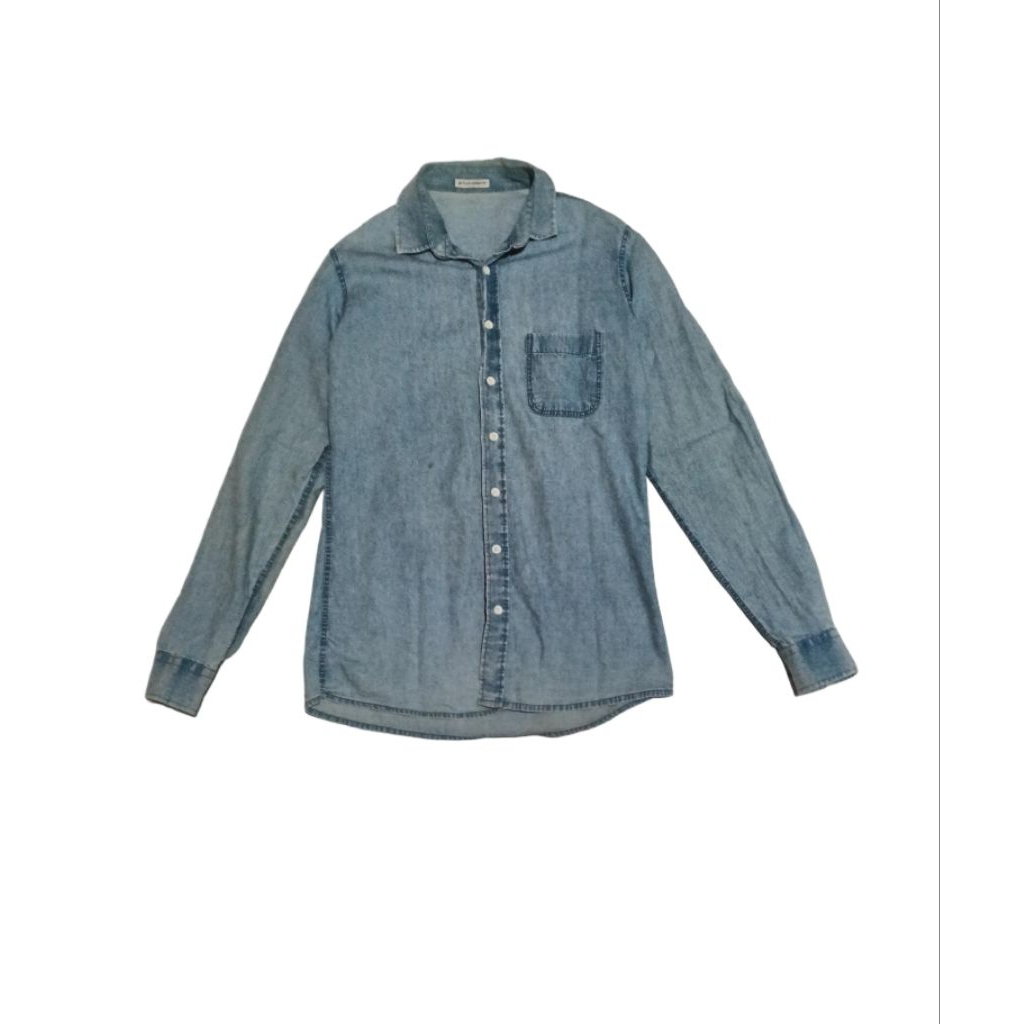 Kemeja Lengan Panjang Denim StudioDepp Pria Wanita Unisex Second