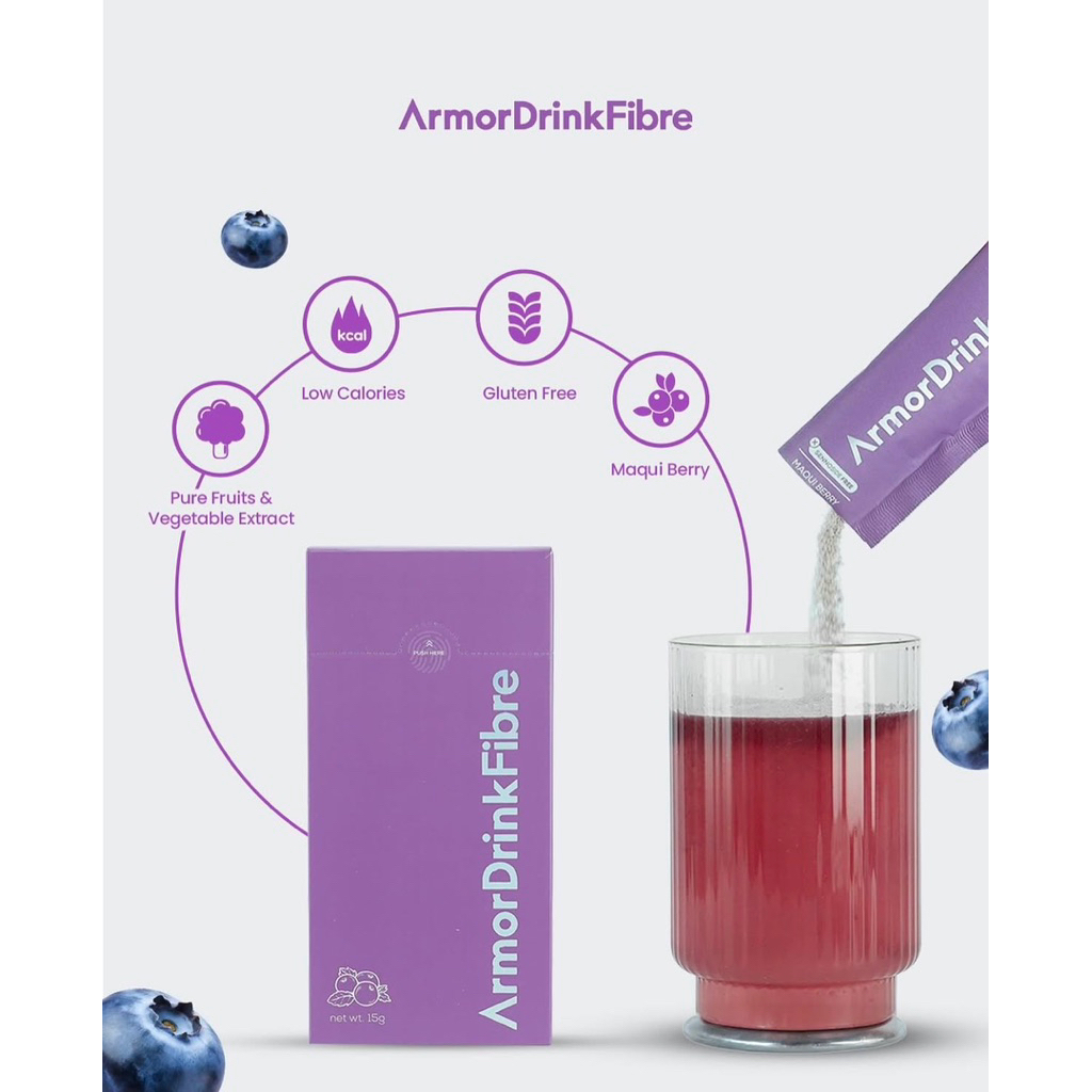ARMOR DRINK FIBRE - Halal BPOM - Minuman Serat Alami