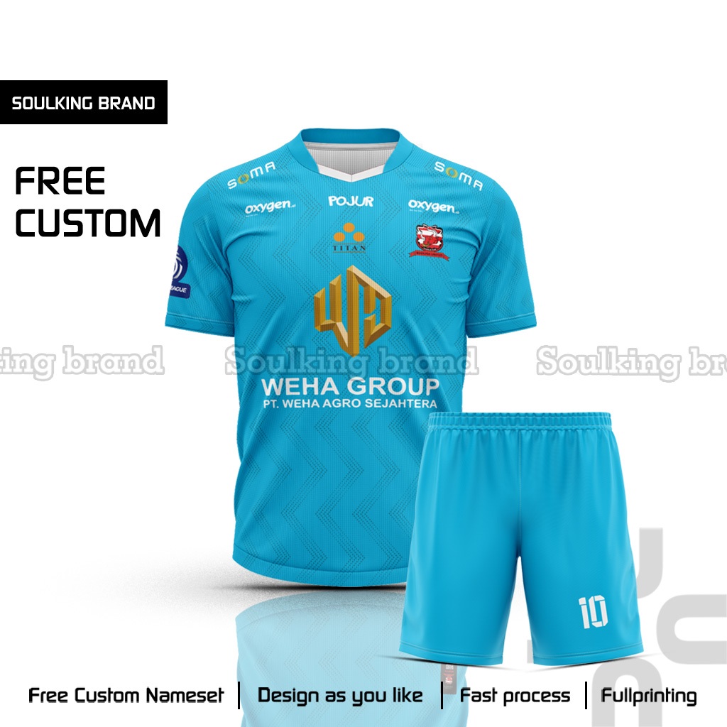 Baju Jersey Madura United FC 2025 / 2026 Goalkeeper Home Away Third Liga 1 Indonesia Free Custom Nam