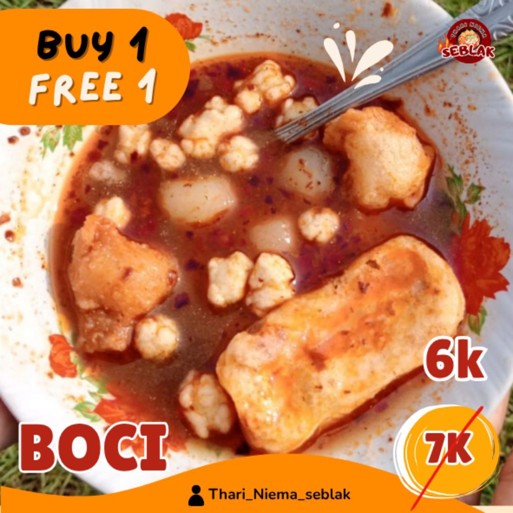 buy 1 free 1 paket Boci instan dengan berbagai varian rasa murah enak boci murah bakso aci instan ku