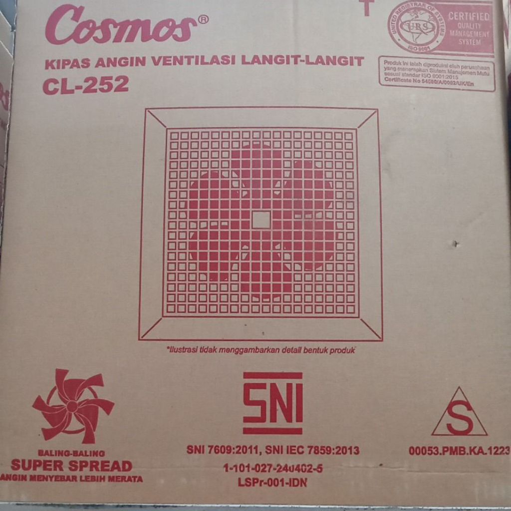 Kipas Angin Ventilasi Langit - Langit Blower Kamar mandi