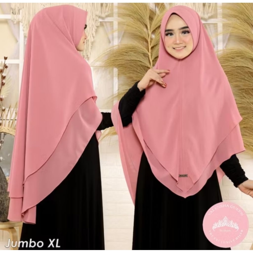 OBRAL  khimar instan | jilbab syari ceruti |Hijab 2layer