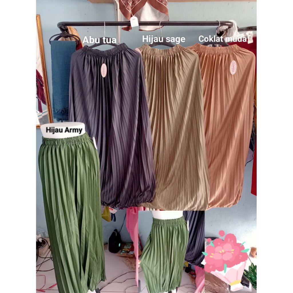 (TERMURAH)ROK PLISKET|ROK WANITA|ROK LIPAT