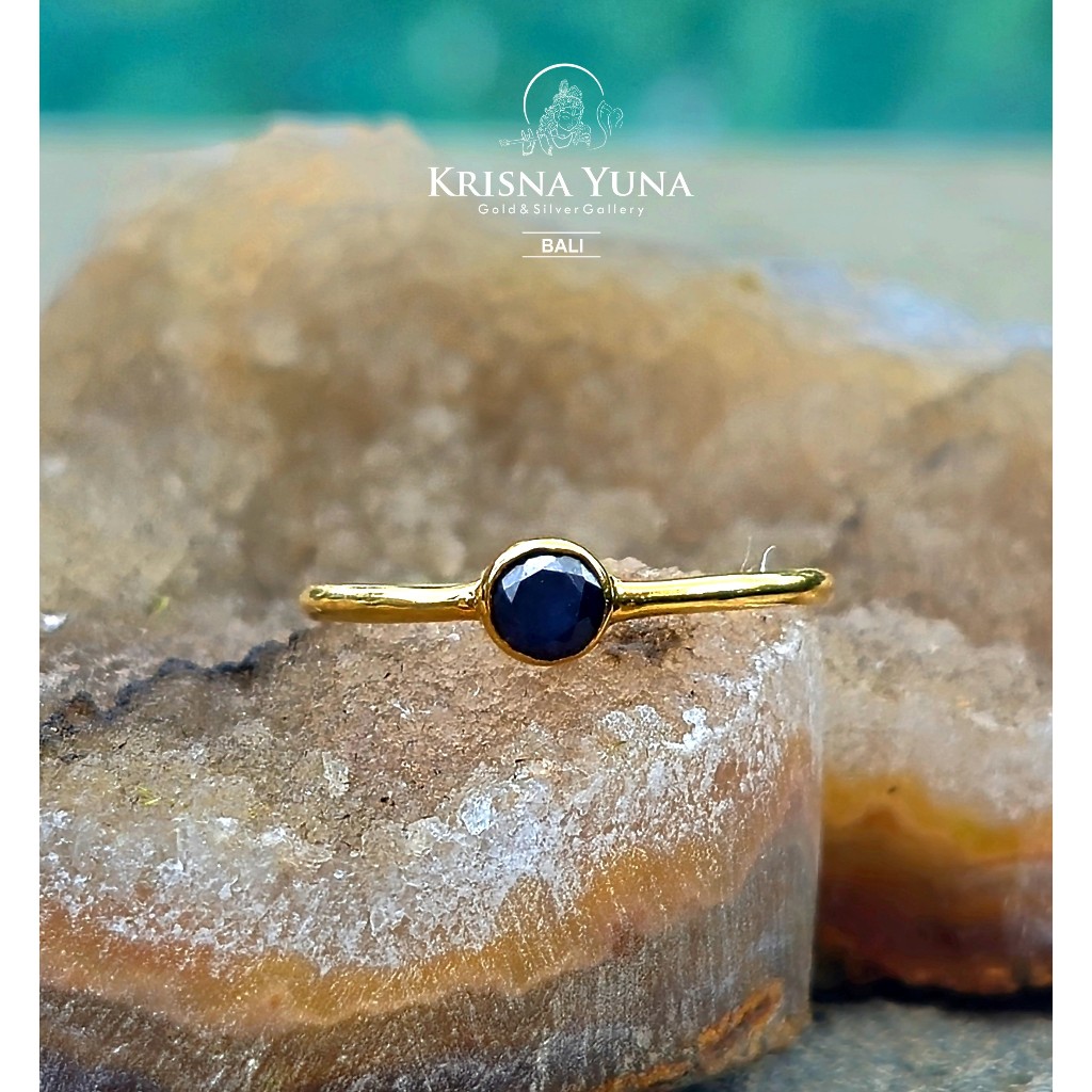 Natural African Blue Sapphire Ring