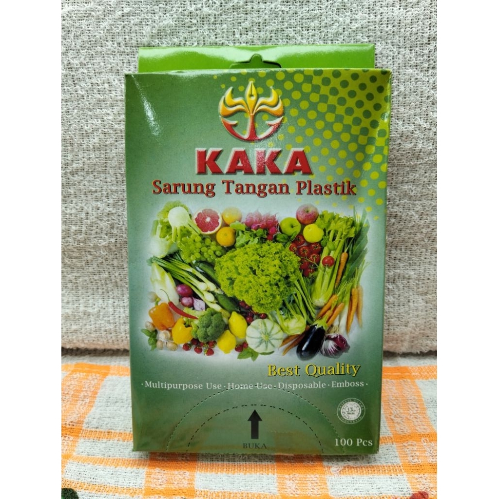 SARUNG TANGAN PLASTIK KAKA ( 1 BKS )