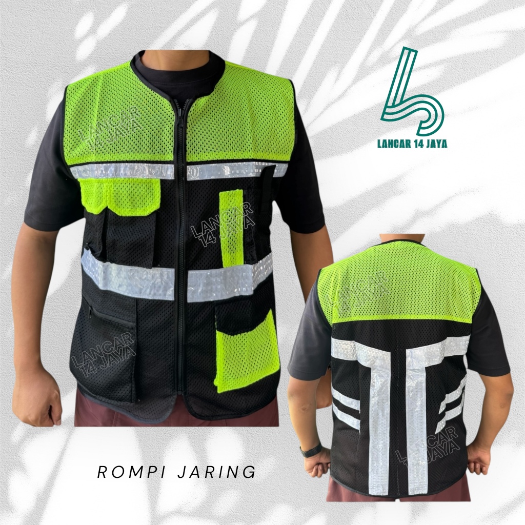 Rompi Jaring Safety - Rompi Pria - Rompi Proyek Termurah