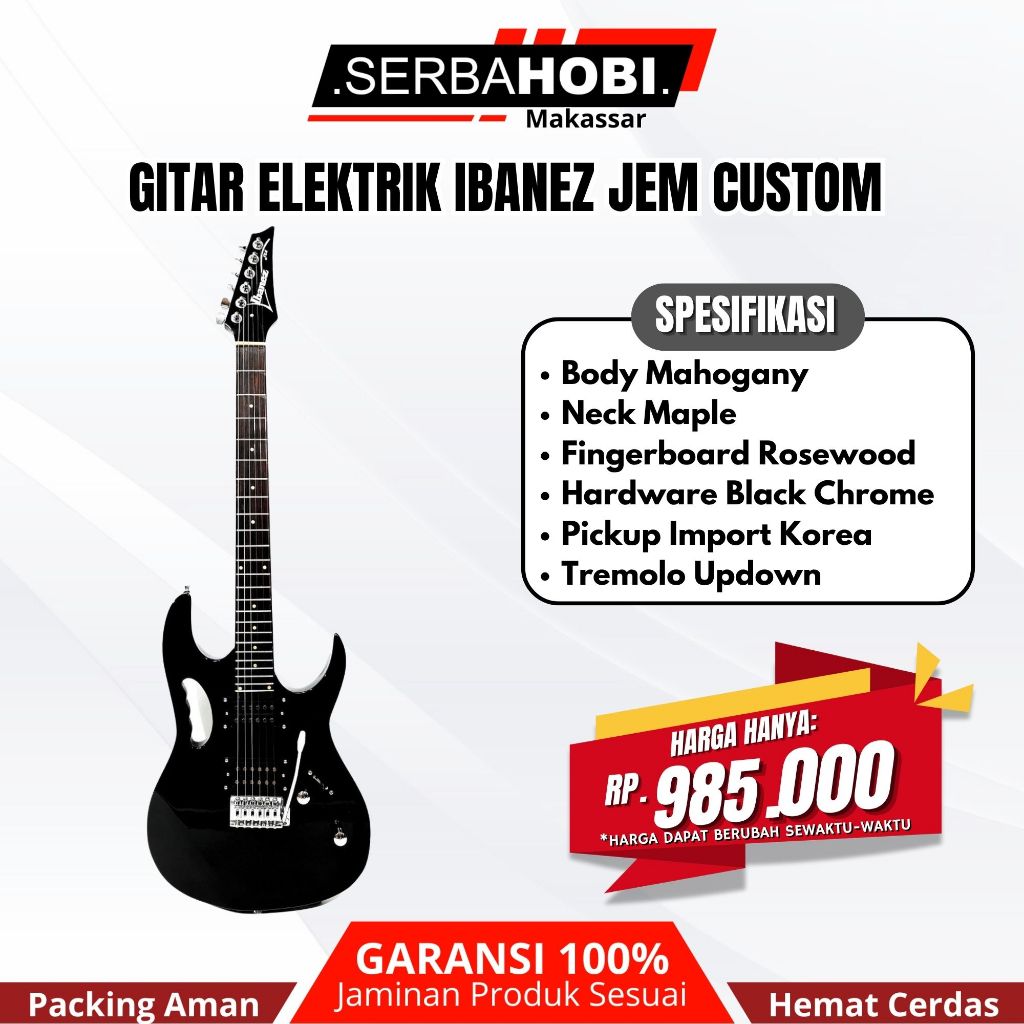 Gitar Ibanez JEM Elektrik / Gitar Ibanez JEM Custom Murah Berkualitas