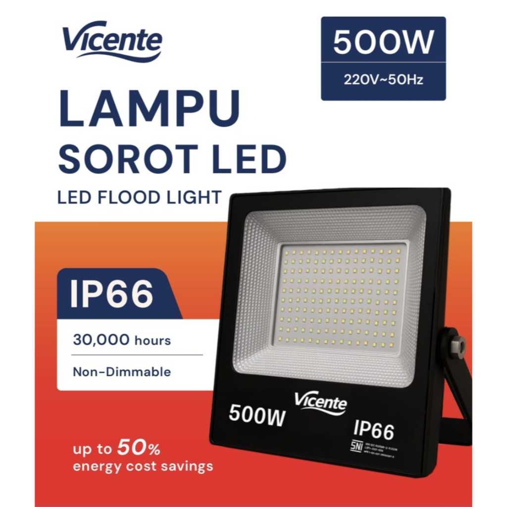 Lampu Sorot LED 500W Outdoor/ Tembak/ Panggung/ Lapangan