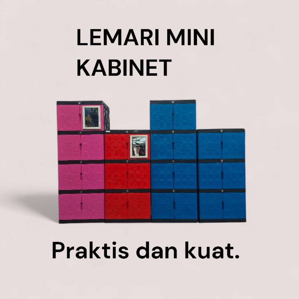 LEMARI PLASTIK+LEMARI MINI KABINET.