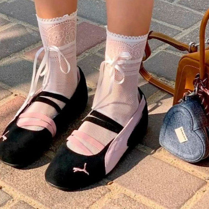 SEPATU PUMA SPEEDCAT BALLET BLACK MAUVE MIST ORIGINAL FREE PAPER BAG DAN FREE KAOS KAKI SEPATU UNISE