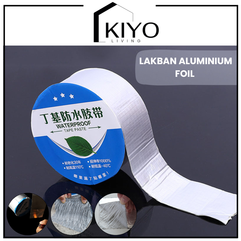 KIYO Lakban Aluminium Foil Isolasi Atap Genteng Asbes Seng Waterproof Anti Bocor