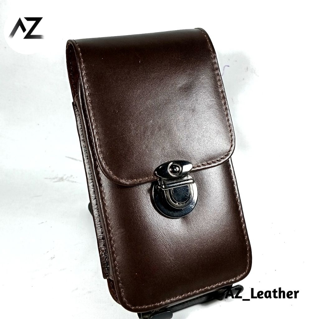 [AZ] Sarung HP 1 Slot Pria Kulit Asli Berkulitas