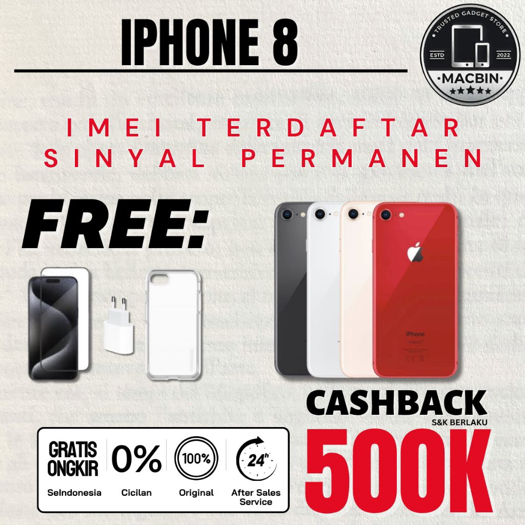 iPhone 8 64GB 256GB Second Resmi Original