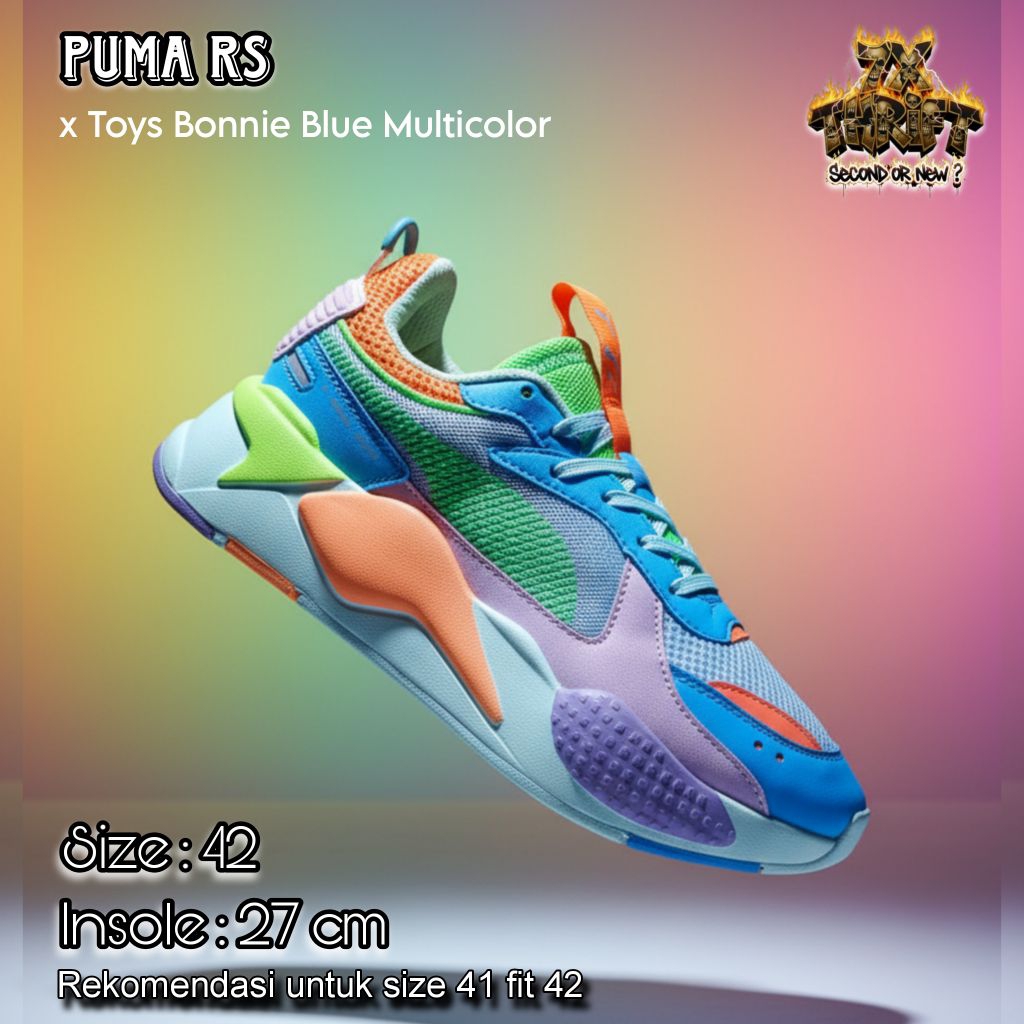 SEPATU RUNNING/OLAHRAGA PRIA/WANITA PU MA TOYS BONNIE BLUE MULTICOLOR