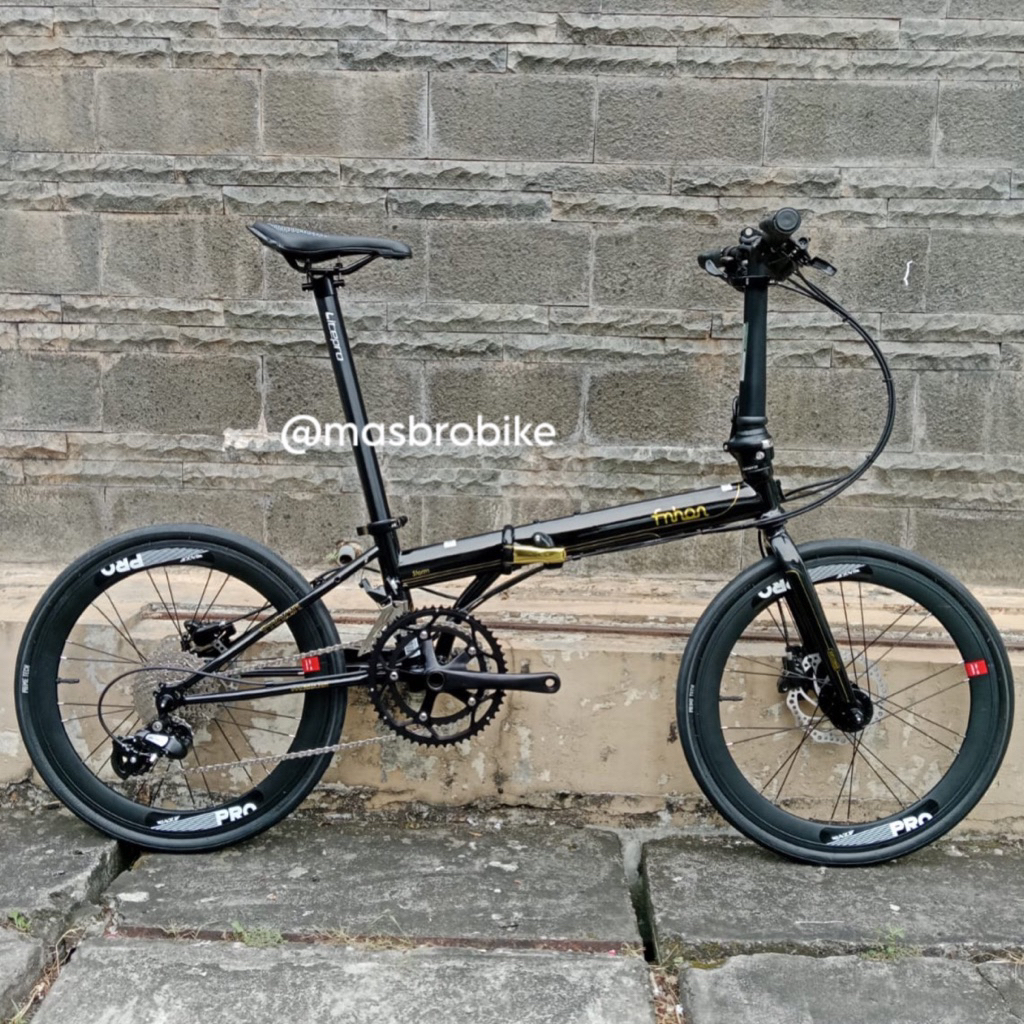 sepeda lipat fnhon storm 2x9 speed Shimano Altus discbrake new rakit