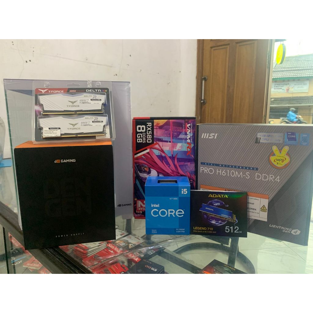 Paket PC Gaming Design Intel Gen12 Core i5 12400F