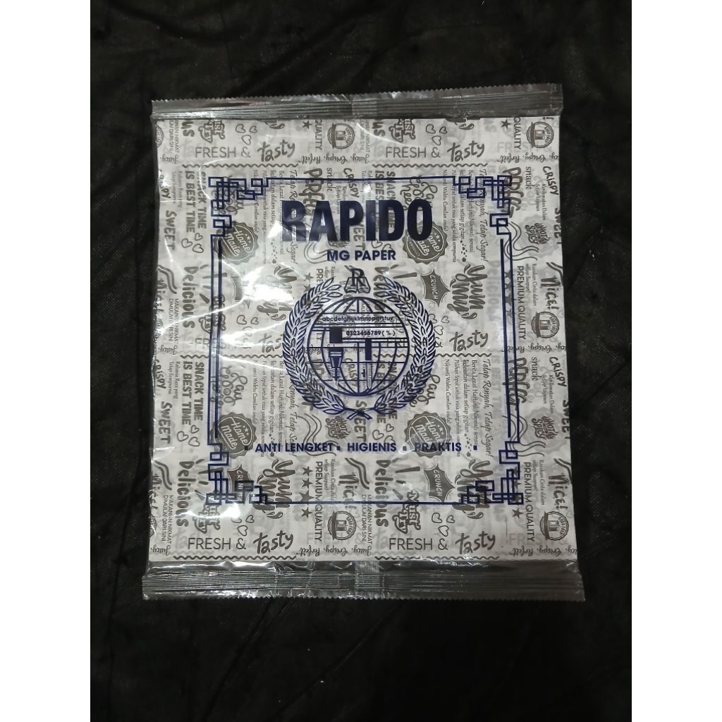Kertas Pembungkus Nasi Kertas RAPIDO Motif / Kertas Kfc