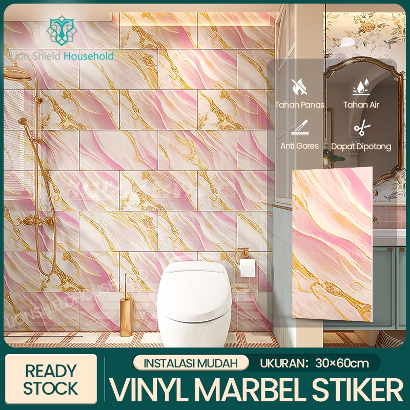 30 x 60 cm Granit Wallpaper dinding Keramik Dinding Kamar Stiker Keramik Wallpaper dinding VINYL Mar