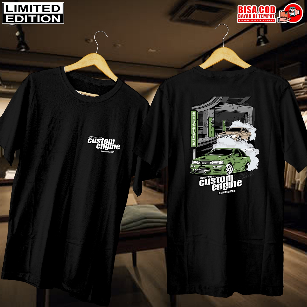 KAOS DISTRO HITAM JEPANG | BAJU KAOS PRIA WANITA | KAOS JEPANG CUSTOM ENGINE| DISTRO KAOS PRIA WANIT