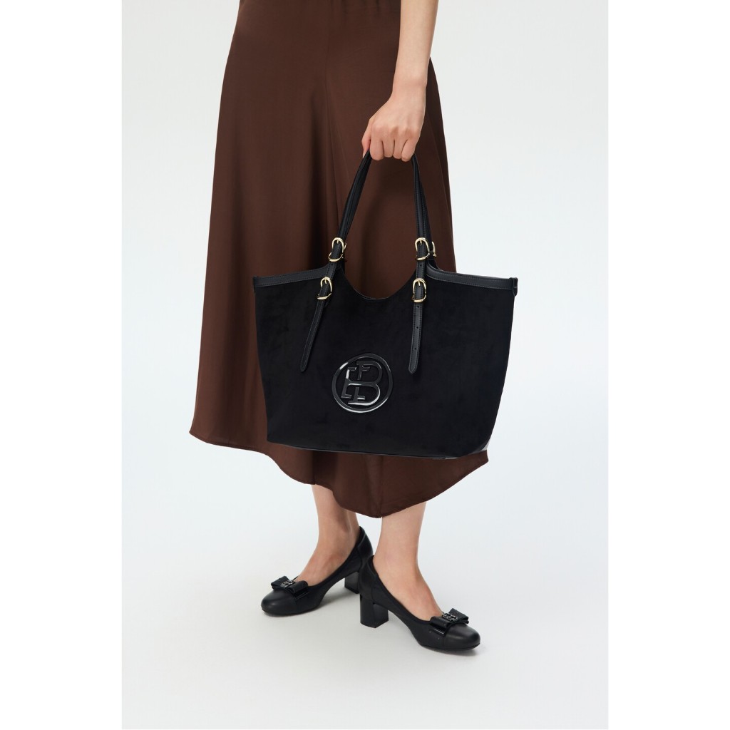 Everbest Etha  Tote Bag Wanita Black & Maroon
