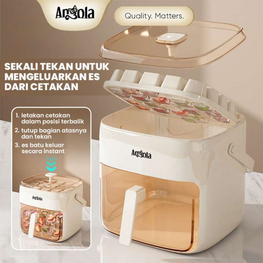 cetakan es batu freezer