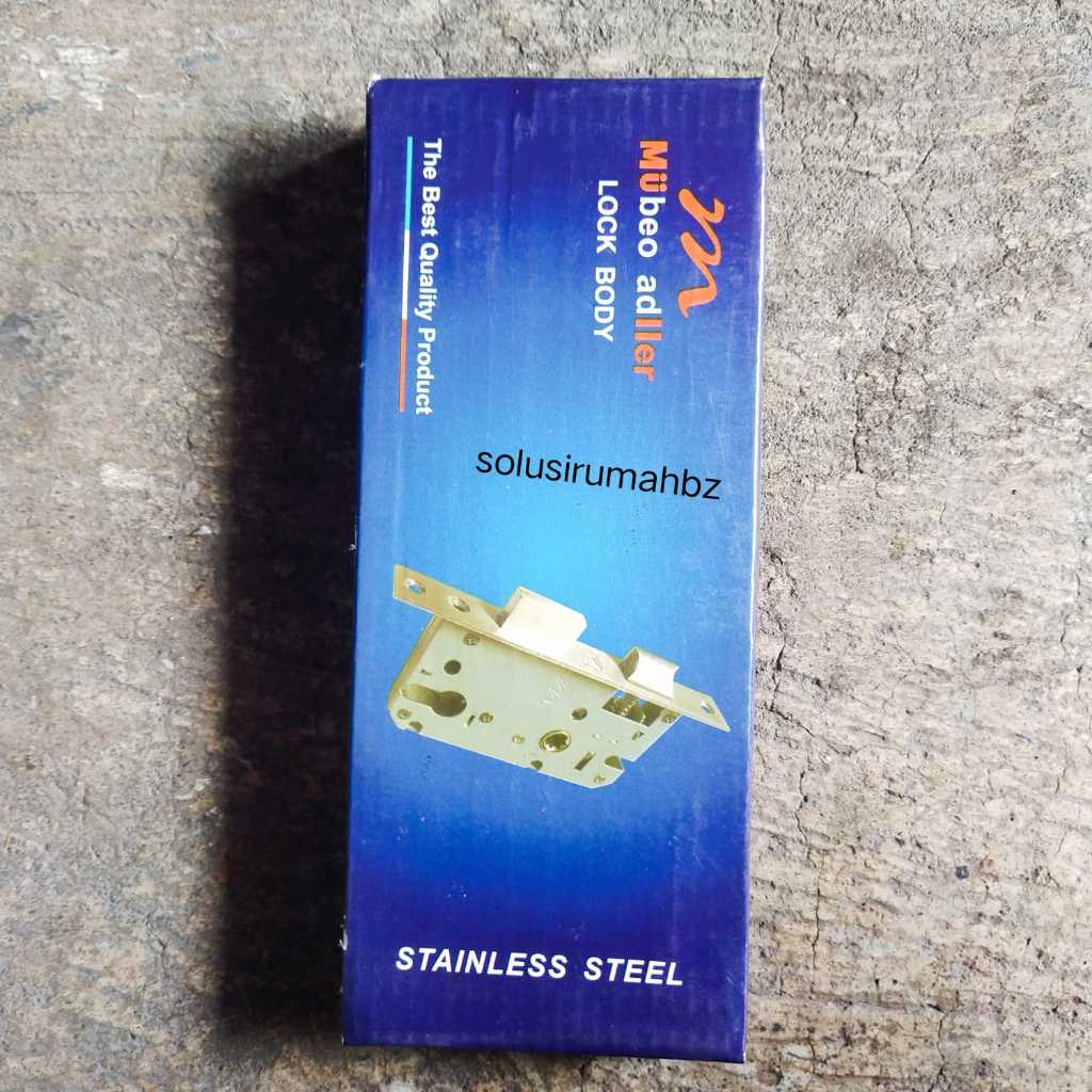 body kunci pintu set tanggung muller lidah stainless steel medium biasa lancip muler