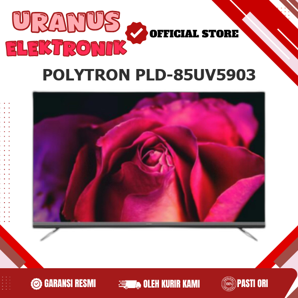 POLYTRON PLD-85UV5903 TV Google 85Inch UHD 4K Bigger Excitement, Gigger Screen